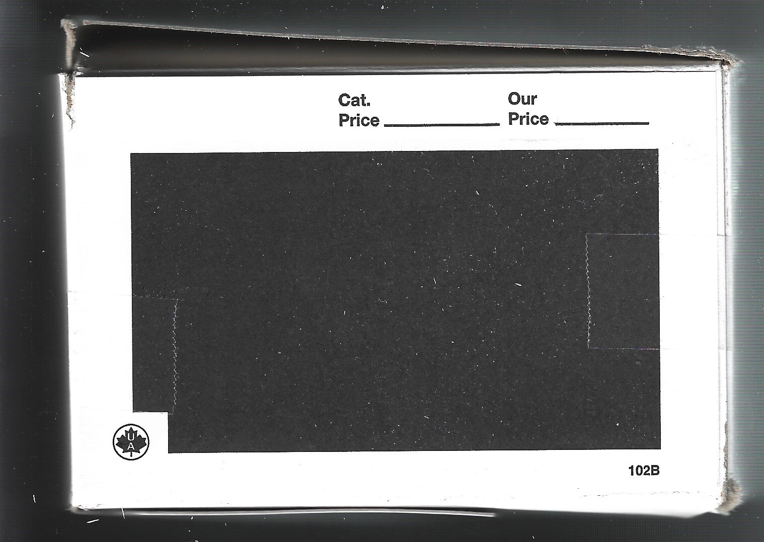 Box of 1000 Uni-Safe 102B Cards Black 4-1/4 x 2-3/4 FREE U.S. SHIPPING