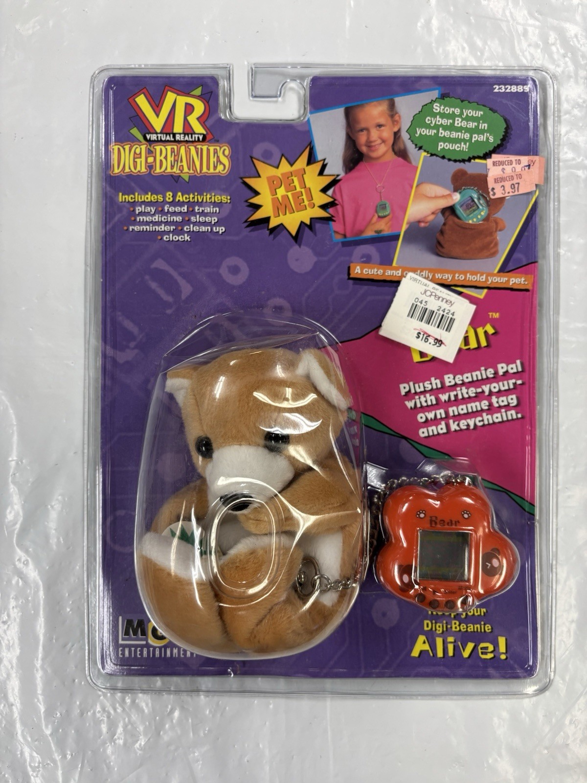 New VTG 1997 Digi Beanies Virtual Bear Giga Pets by MGA Entertainment Rare New A