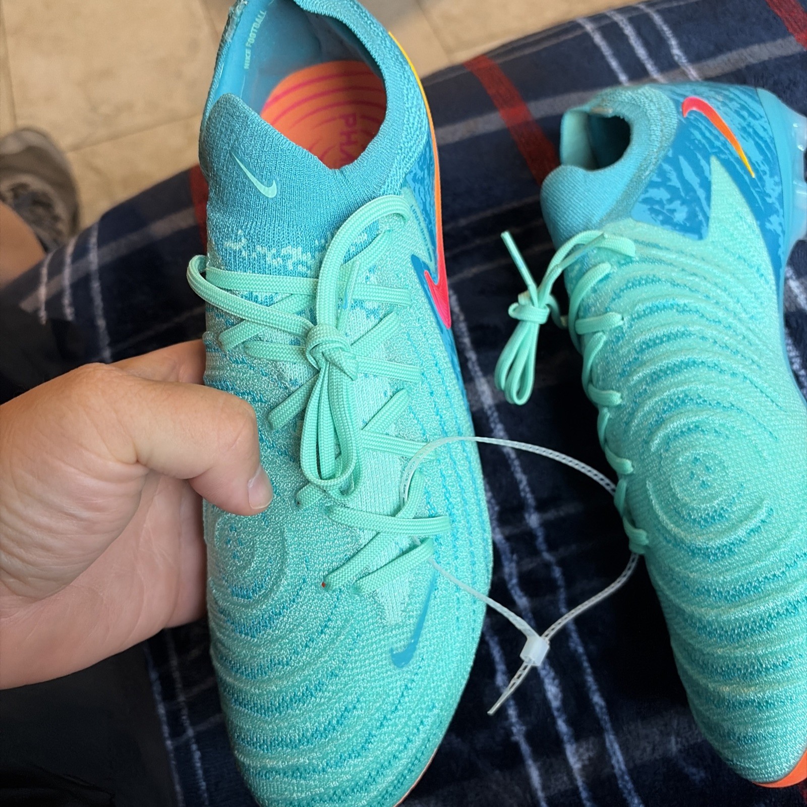 Nike Phantom GX II Elite SG-Pro Player Edition Cleats FZ4939-300 Mens Size 9