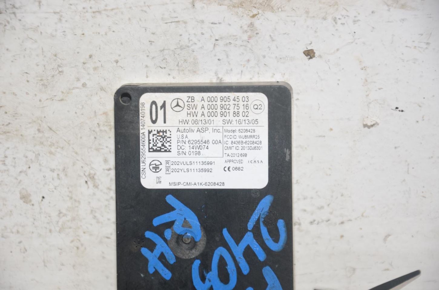 2014 2015 MERCEDES BENZ CLA250 Blind Spot Radar Object Distance Sensor 9127