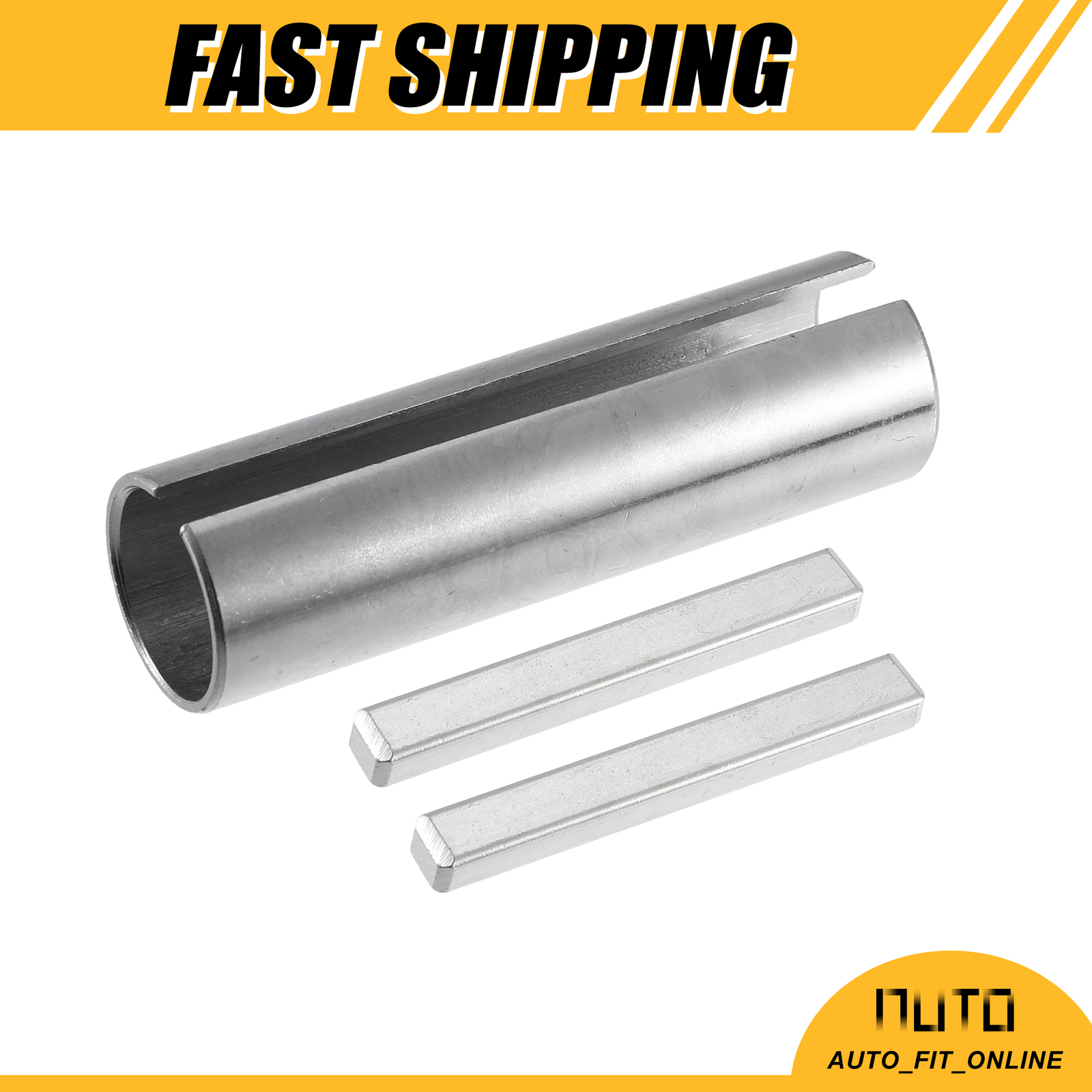 Single 3/4" to 7/8" Pulley Crank Shaft Sleeve Adapter with Step Key Universal