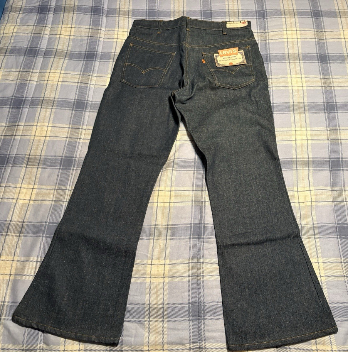 Vtg. Nwt Rare Levis Orange Tab 646 0217 Bell Bottom With Zipper 36X30 Flare Leg