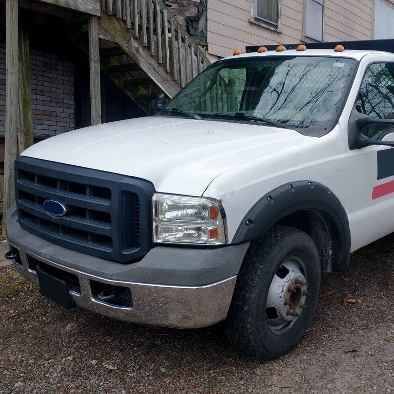 For 1999-2007 Ford F250 F350 Super Duty Fender Flares Wheel Pocket Rivet Style