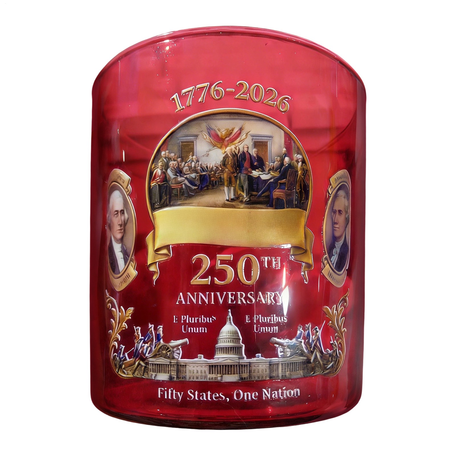 America 250th Anniversary “We The People” Heritage Whiskey Glass