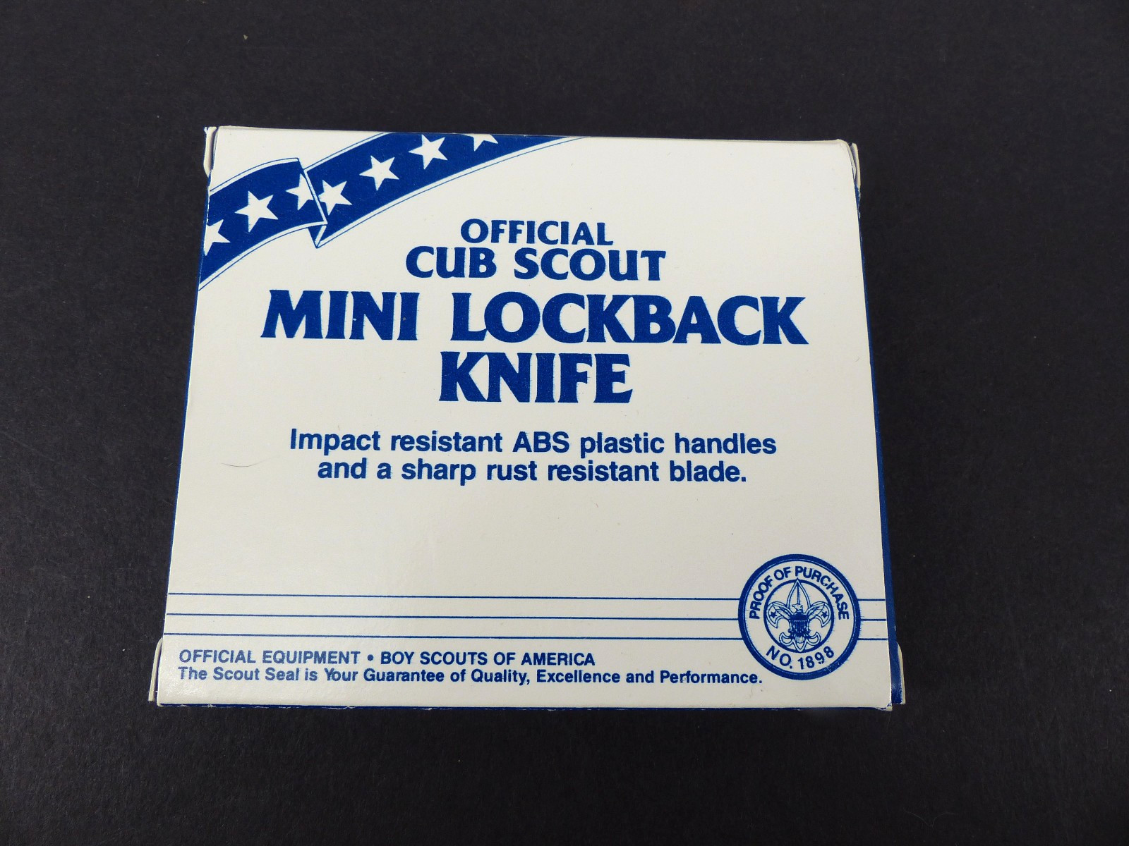 CAMILLUS 870 Checkmate Official Cub Scout MINI Lockback Knife - NOS 1898