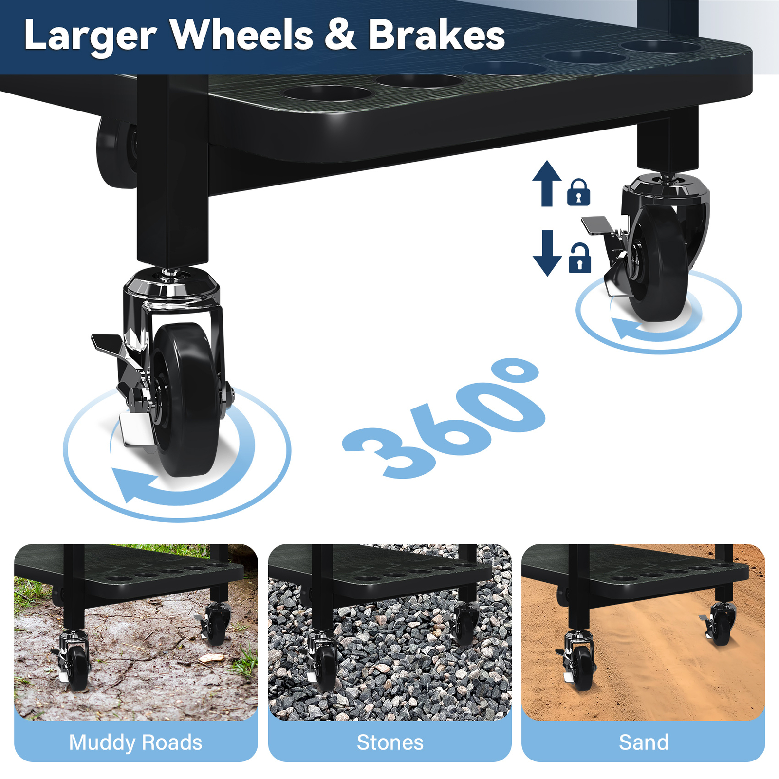 TC-HOMENY 10 Rod Fishing Rod Holder Rack Fishing Gear Equipment Tackle Organizer