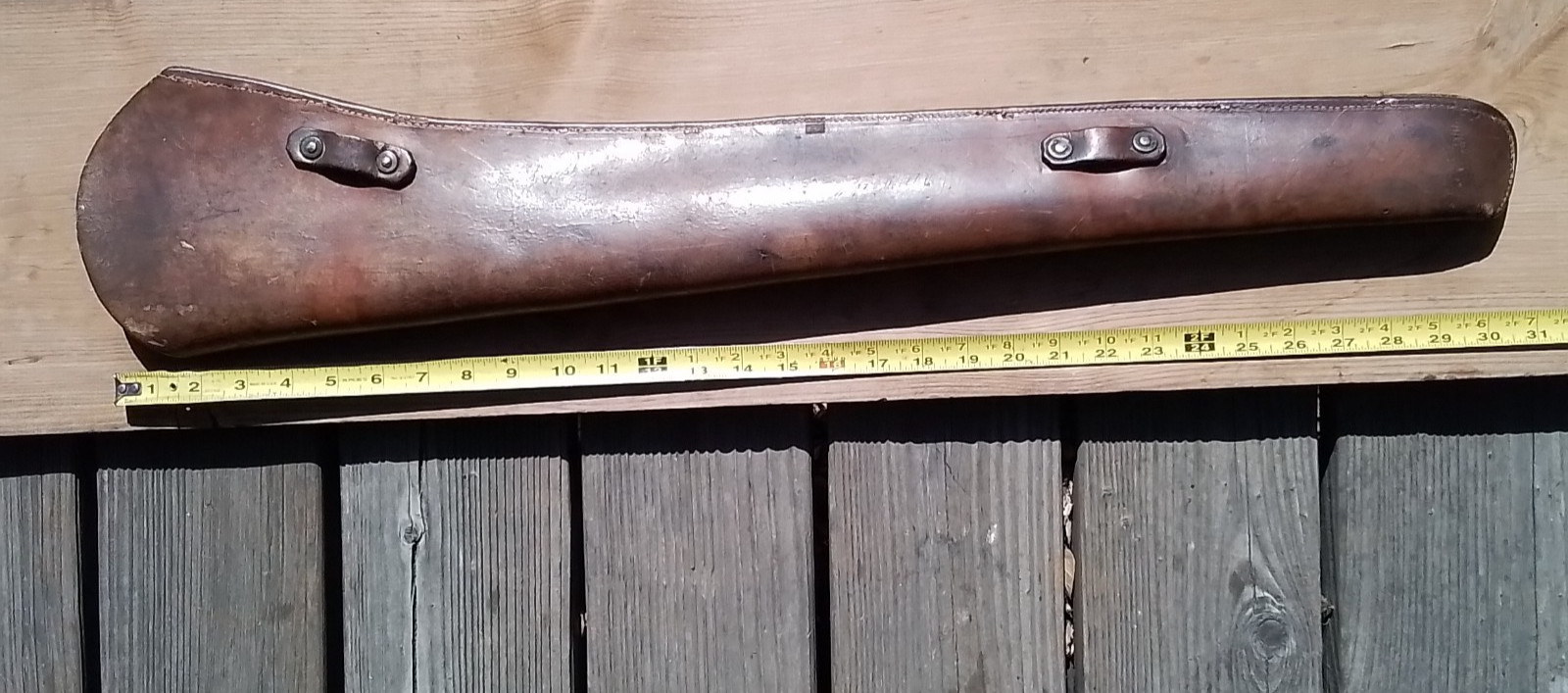 Vintage Saddle Carbine LEATHER SCABBARD 31"