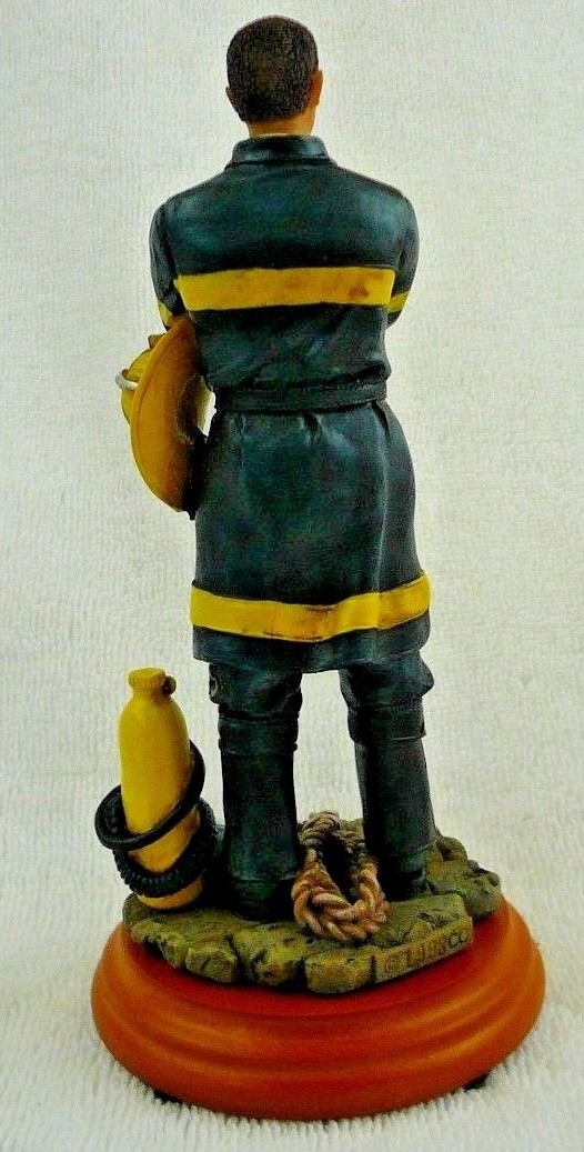 Fireman Collectible Statue Figurine New NIB Firefighter Free Shipping