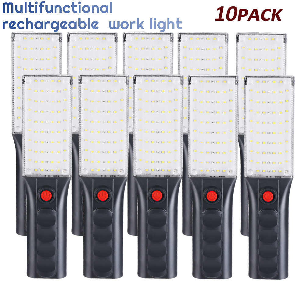 Magnetic LED Work Light Portable Flashlight with Hanging Hook USB Rechargeable