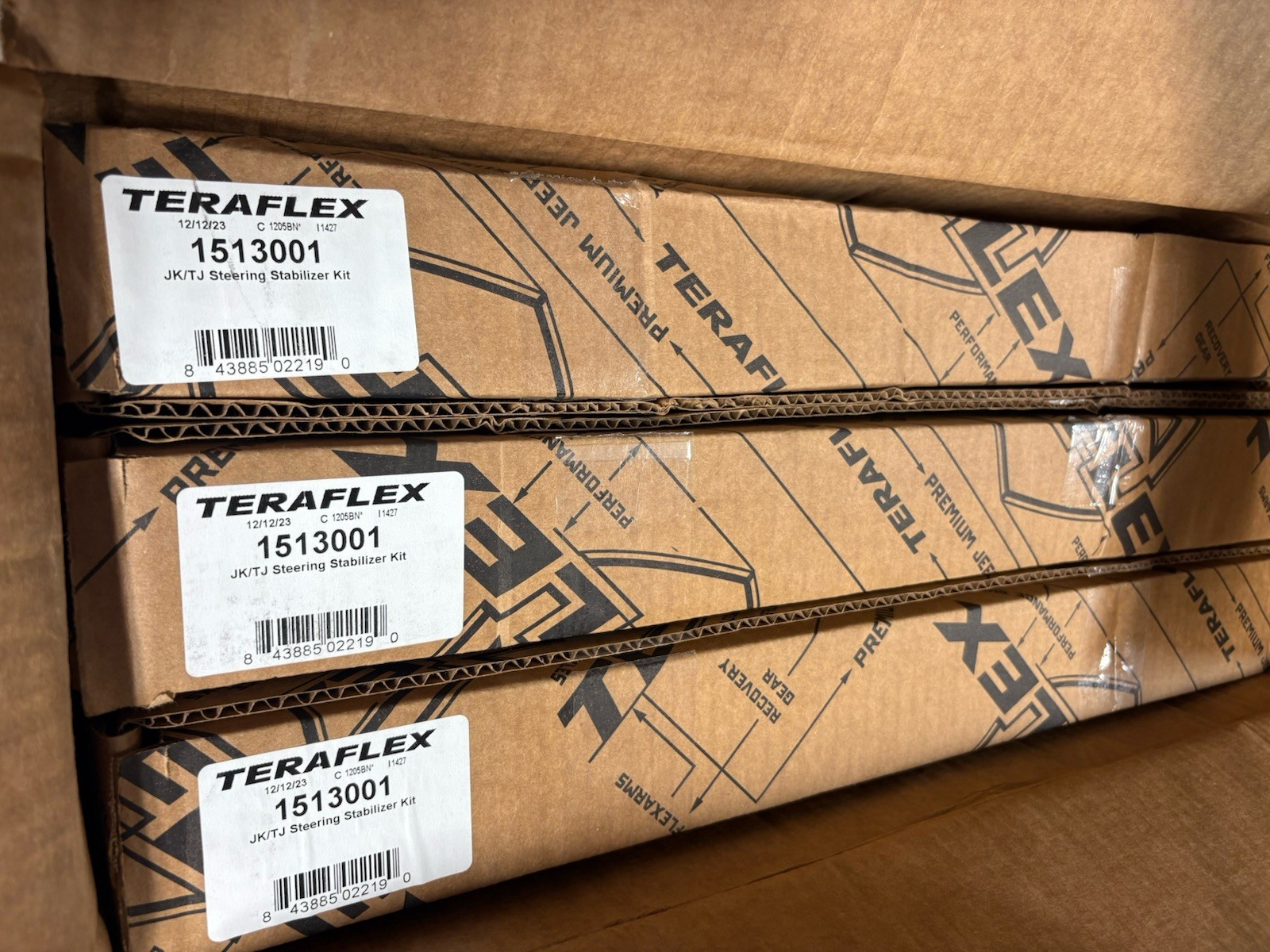 Teraflex Steering Stabilizer Stock Tie Rod Wrangler TJ JK / Unlimited LJ 151300