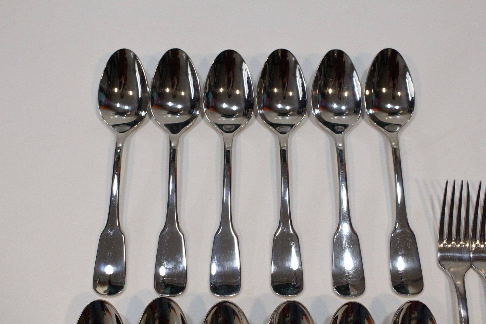 15 Piece Lot Ginkgo Helmick Alsace Stainless 18/8 Flatware