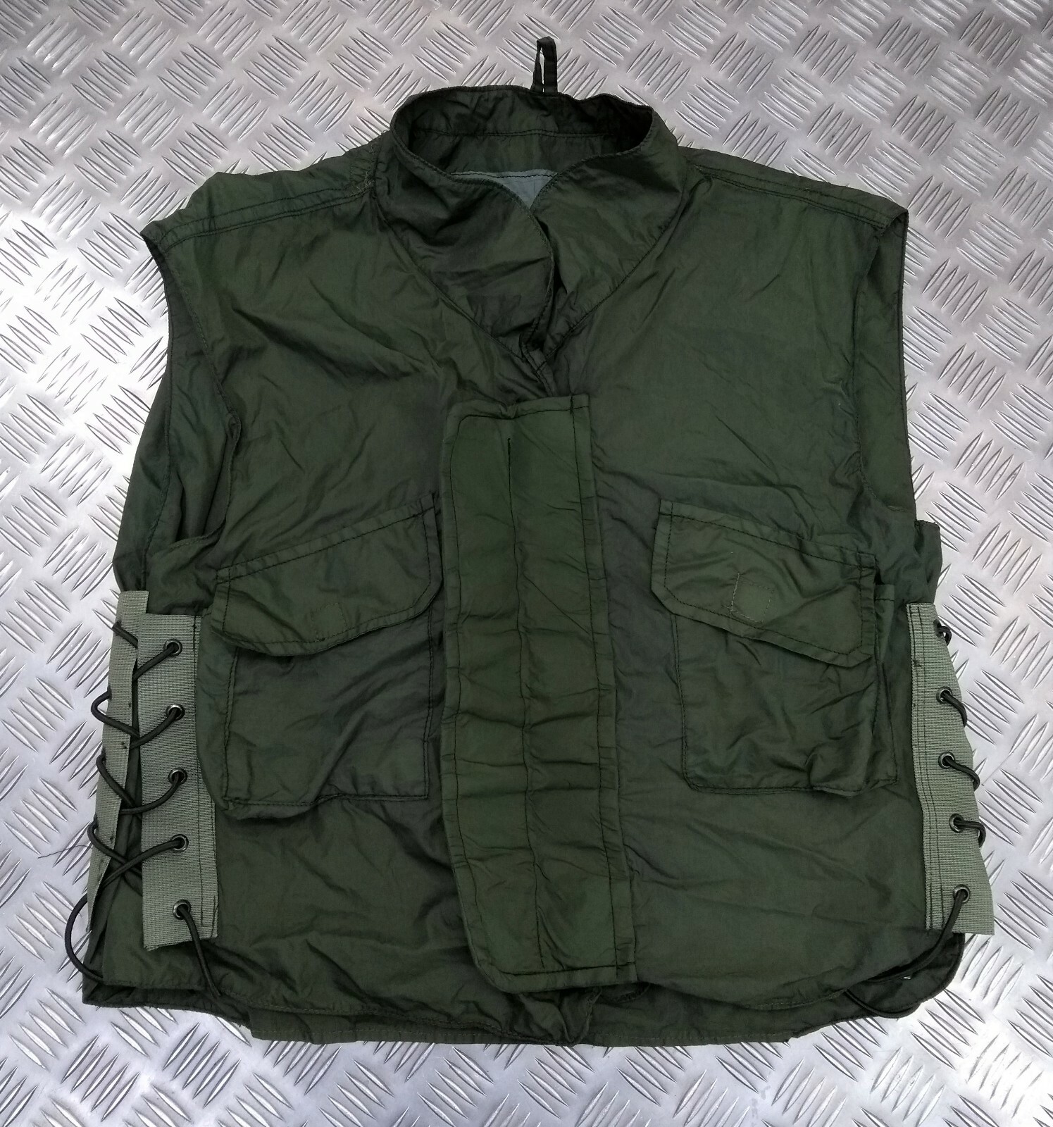 Genuine Military Issue 1980's IDF Flak Vest Cover Overdyed OD Green Airsoft