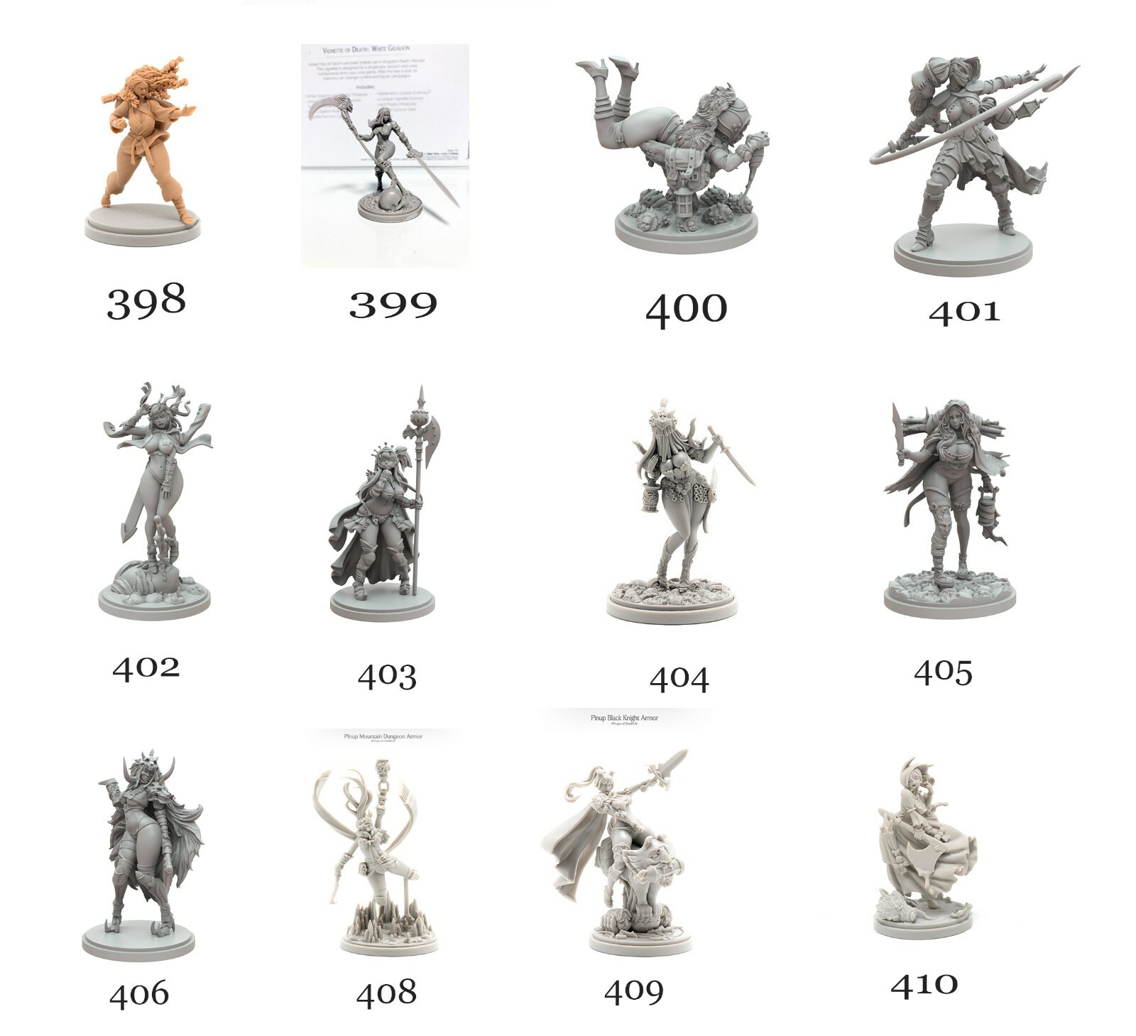 3-6-10-20-30-50 PCS, You Choose From 150 kingdom death Models 30mm Resin Unbuild