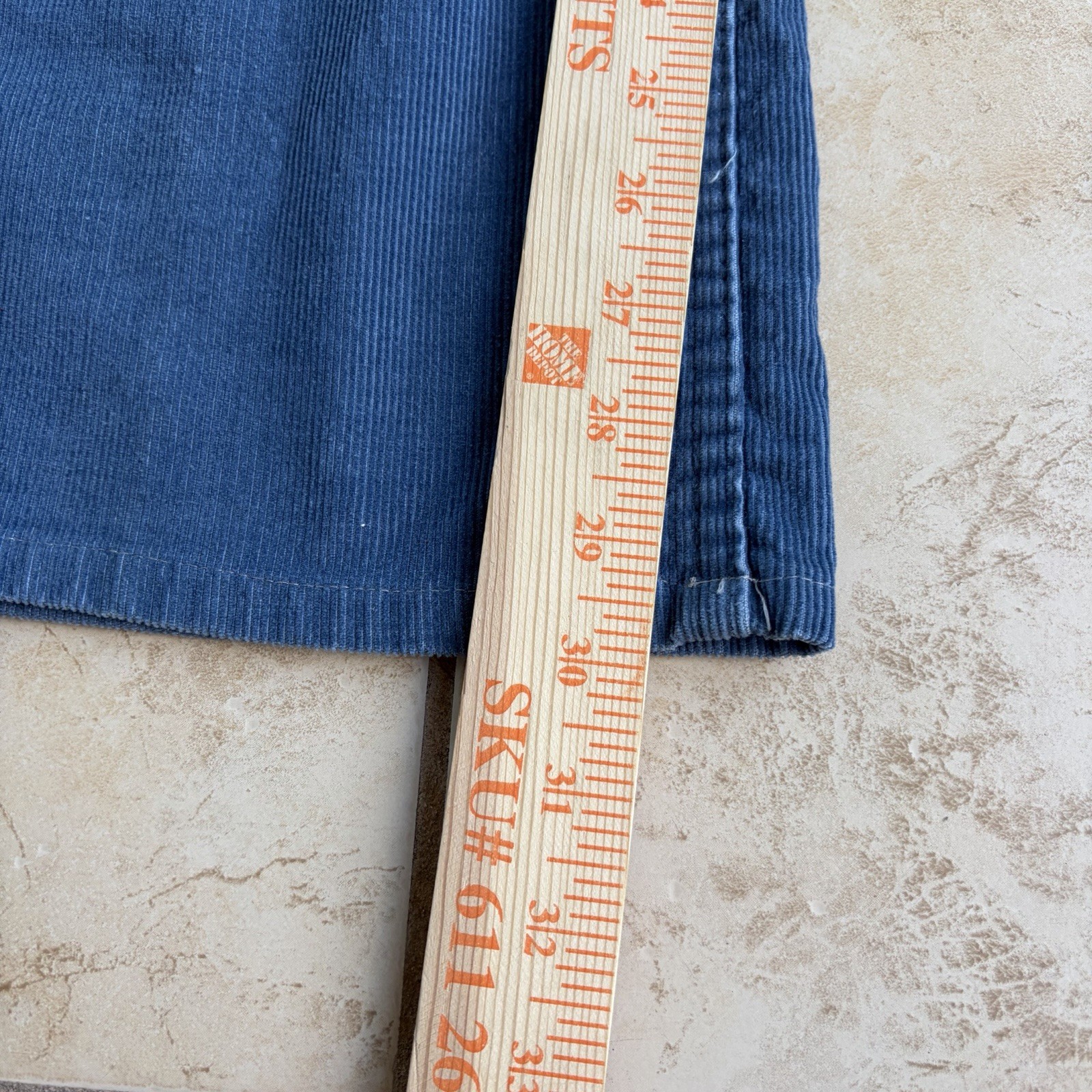 Vtg Levi’s Pants Mens 32x30 Blue Corduroy Bell Flare Buckle Back 70s Talon Zip