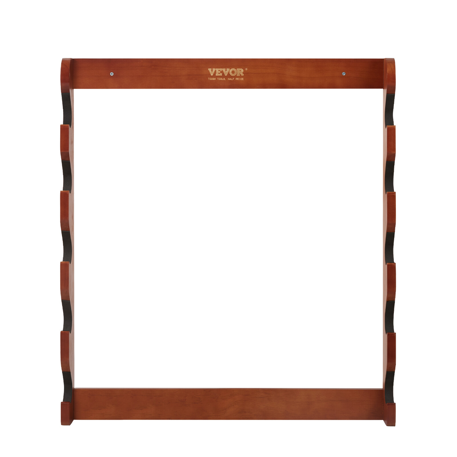 VEVOE Gun Rack 5-Slot Wood Gun Rack Wall Mount Gun Display Rack holds 5 Rifles