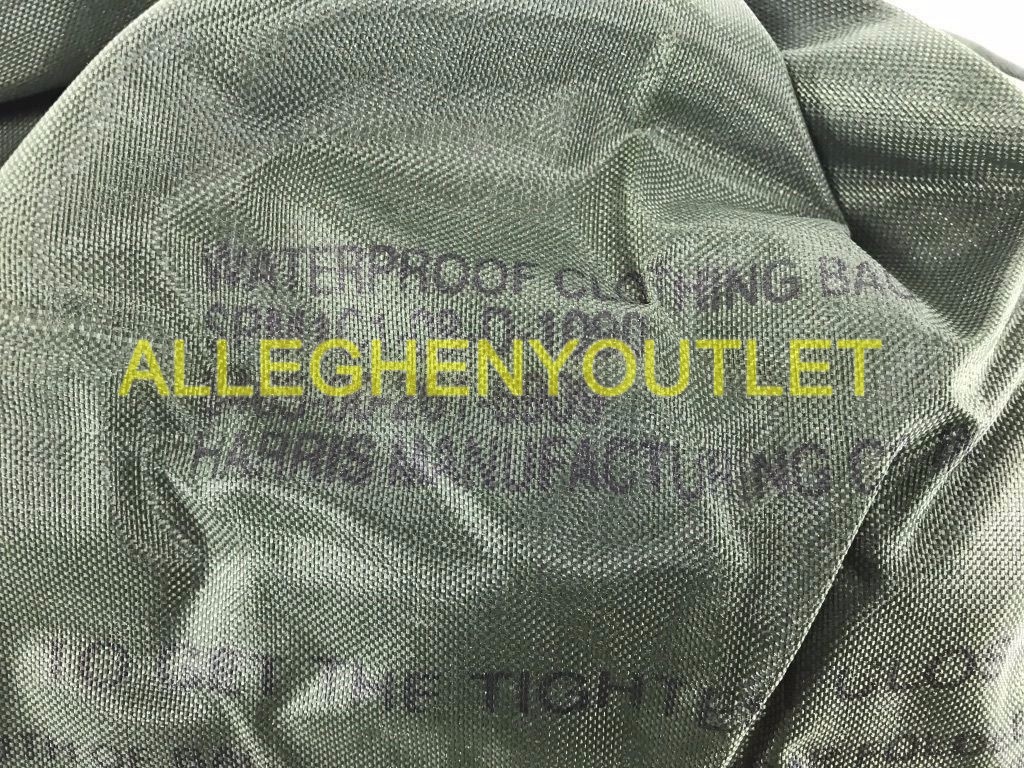 US Army Military WATERPROOF CLOTHES Clothing GEAR WET WEATHER LAUNDRY BAG GC