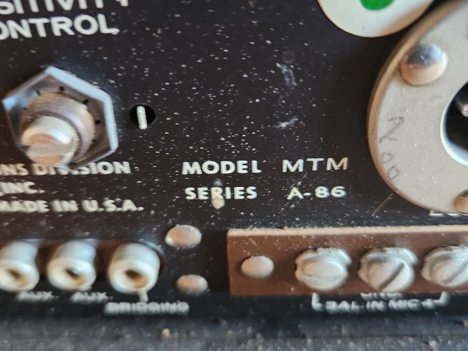 Bogen MTM Transistor Mixer Preamplifier Parts Repair A-86 Vintage USA Untested