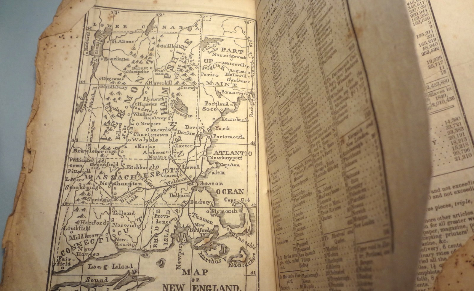 ✅SLAVE RELATED 1842 Robert Thomas FARMER'S ALMANAC w/ FULL RARE MAP - HISTORIC!✅