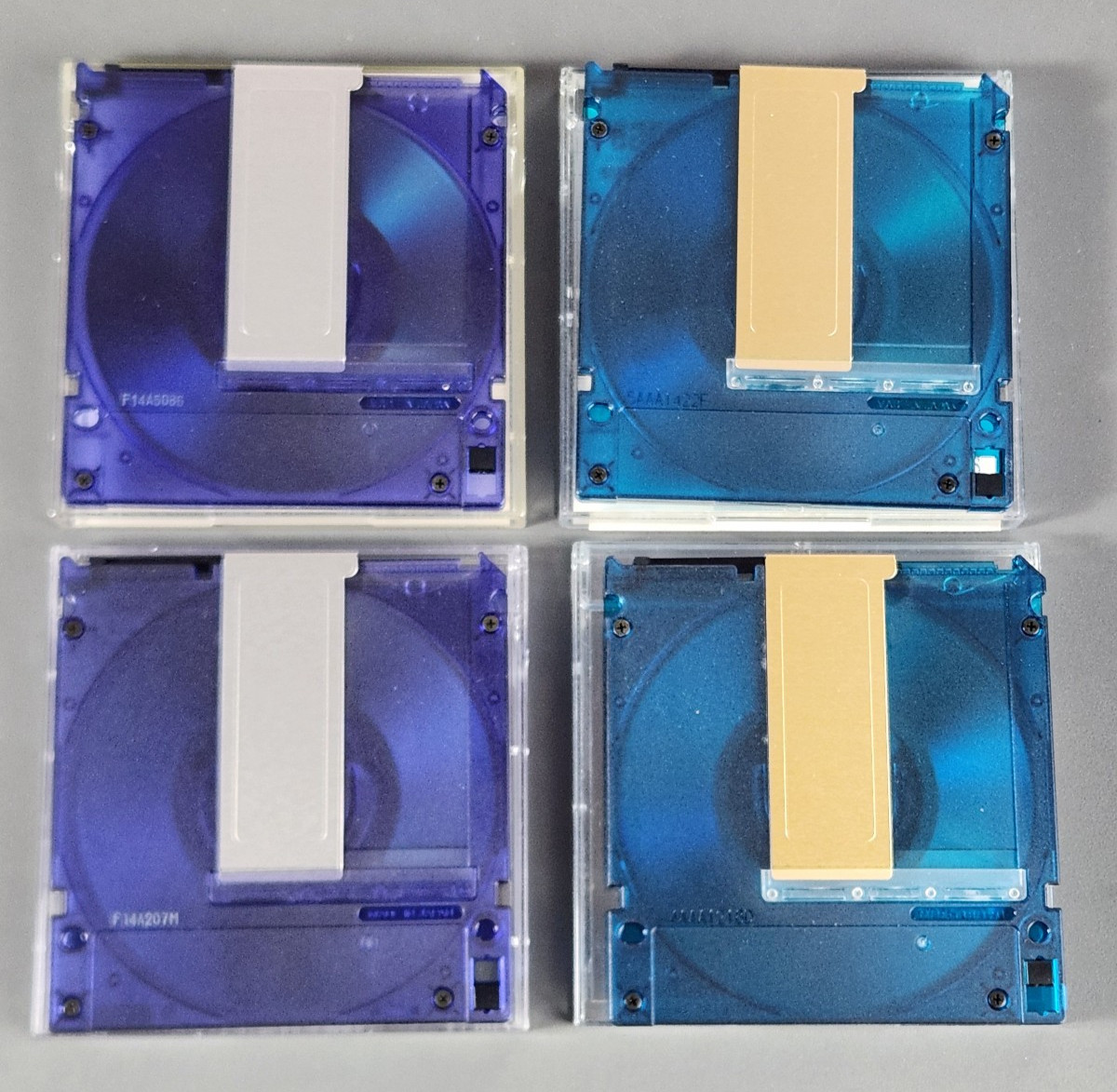 4 Magneto Optical Discs SONY 3.5"" 640MB 1.3GB Gigamo