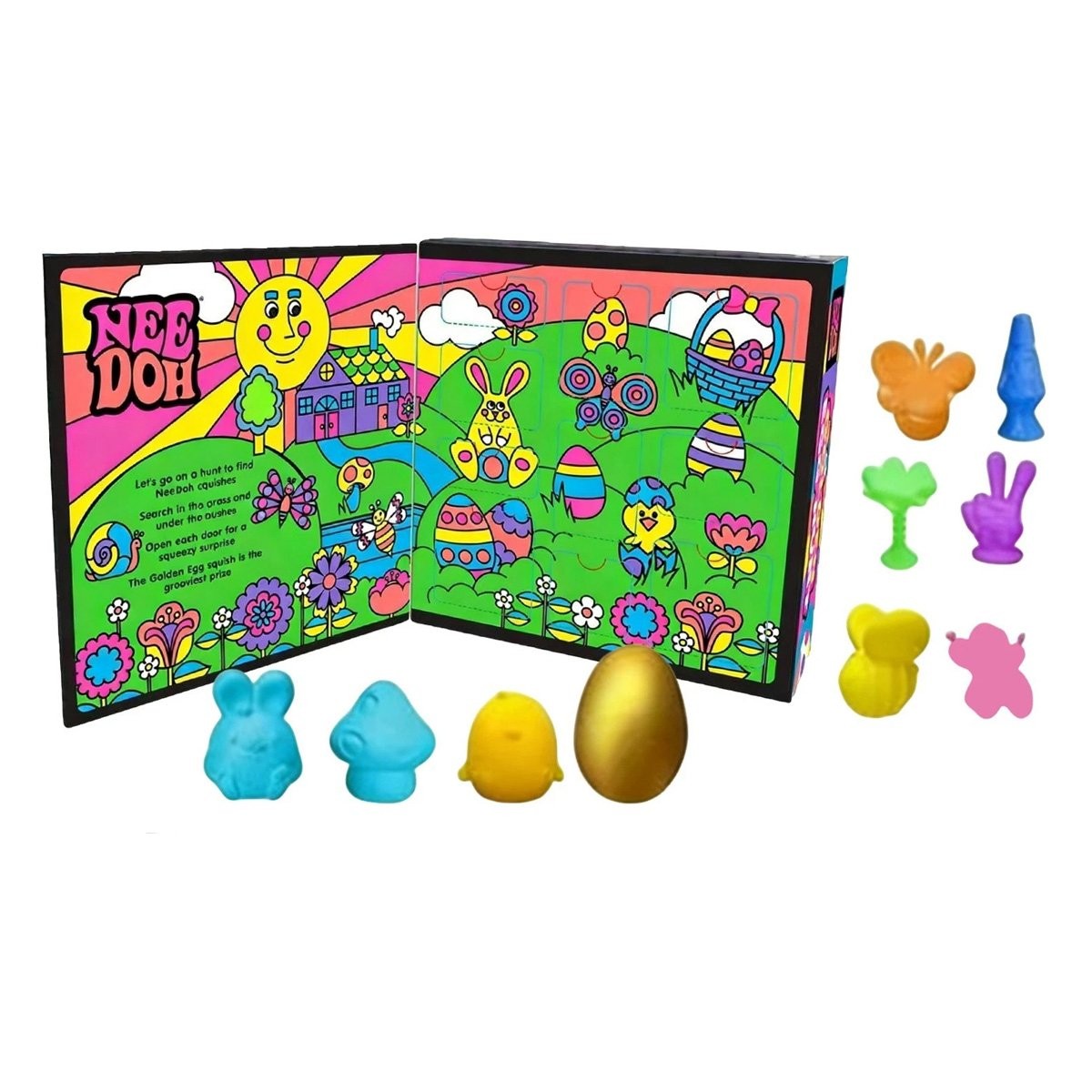 NeeDoh Easter Golden Egg Hunt Mystery 10 Squishy Surprises Collectible Gift USA