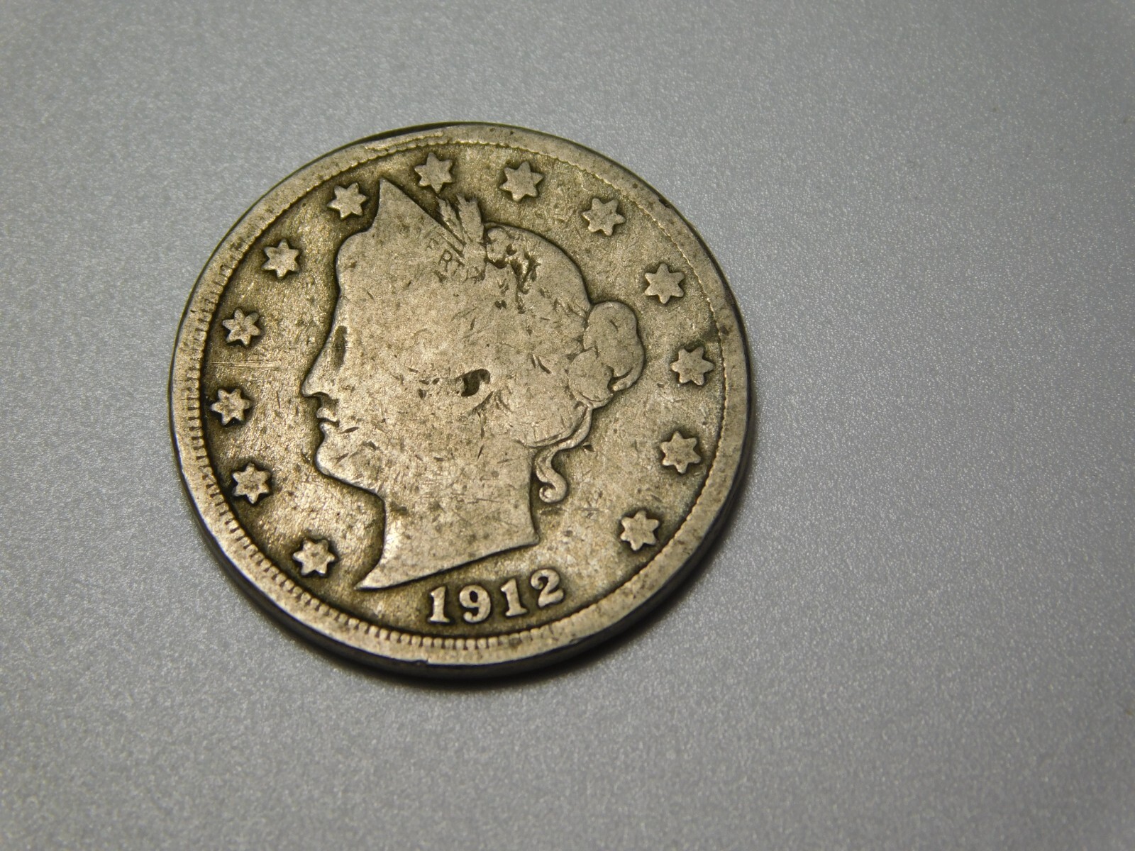 OLD US COIN 1912-D  LIBERTY HEAD V NICKEL
