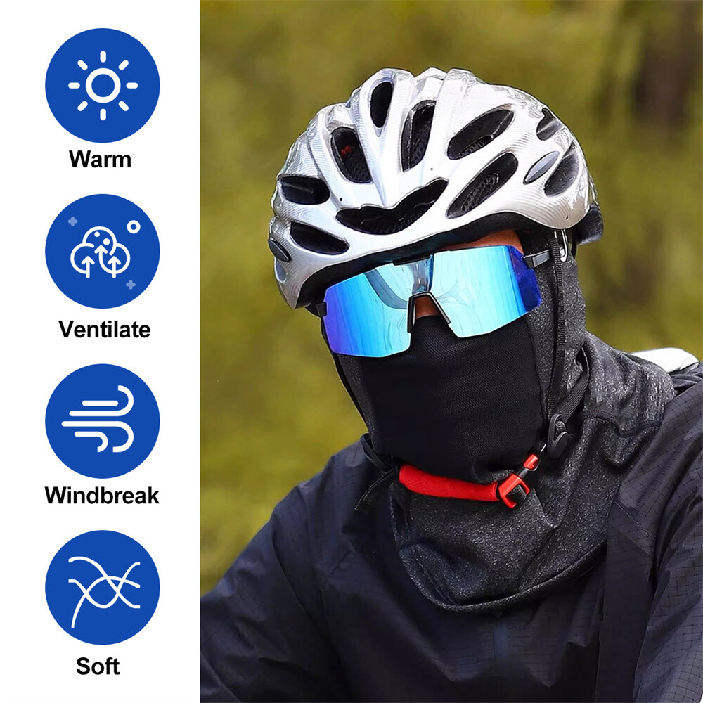 Winter Thermal Motorcycle Balaclava Windproof Ski Full Face Mask Hood Helmet Lot