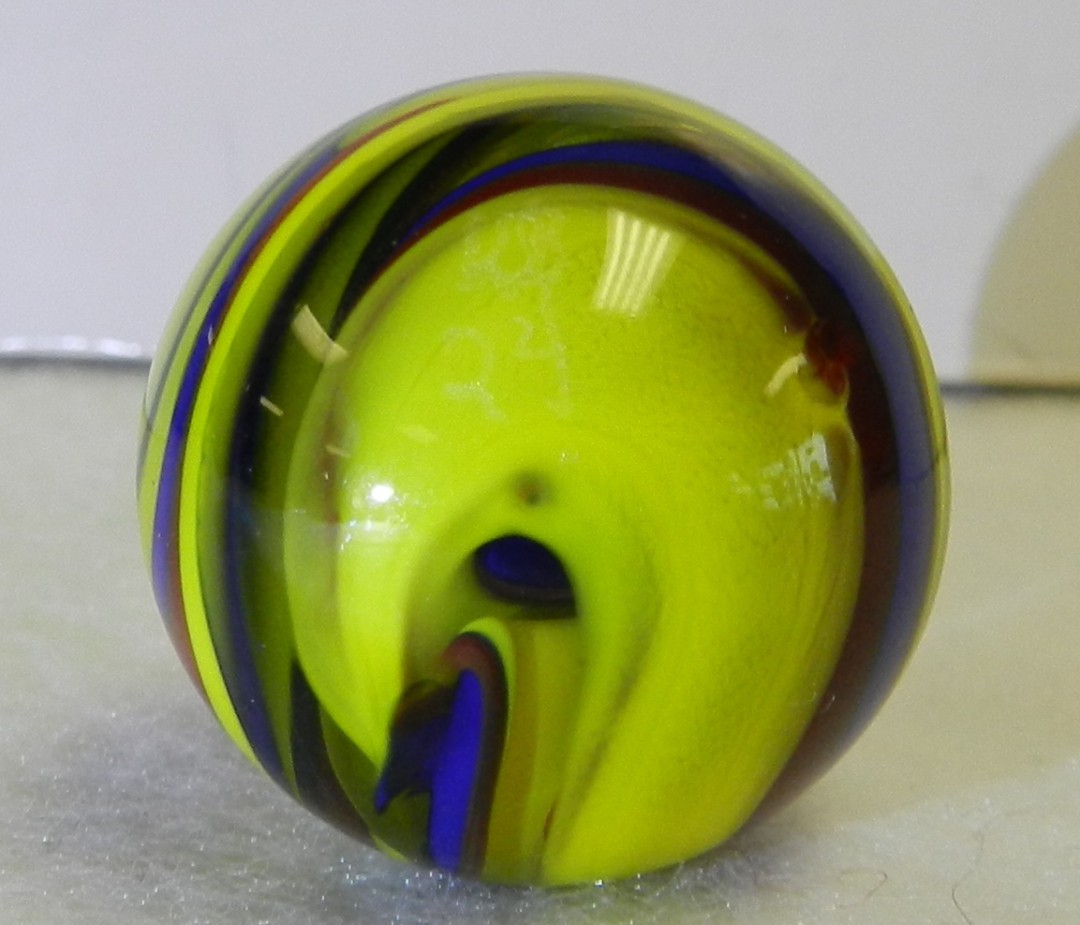 #20583m Handmade Contemporary Keith Baker Marble 1.06 Inches *Mint*