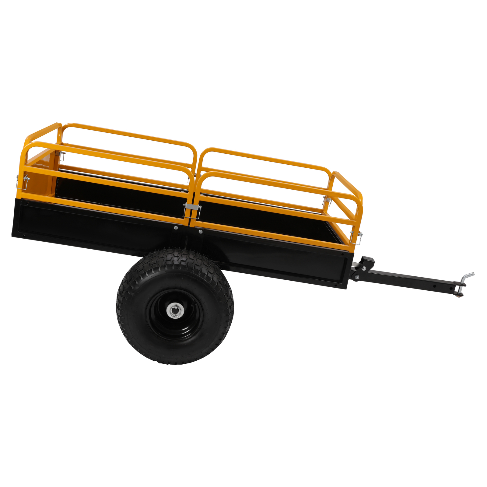 For ATV / UTV Heavy Duty Utility Cart Cargo Trailer Tow Behind Dump Cart 1600lbs