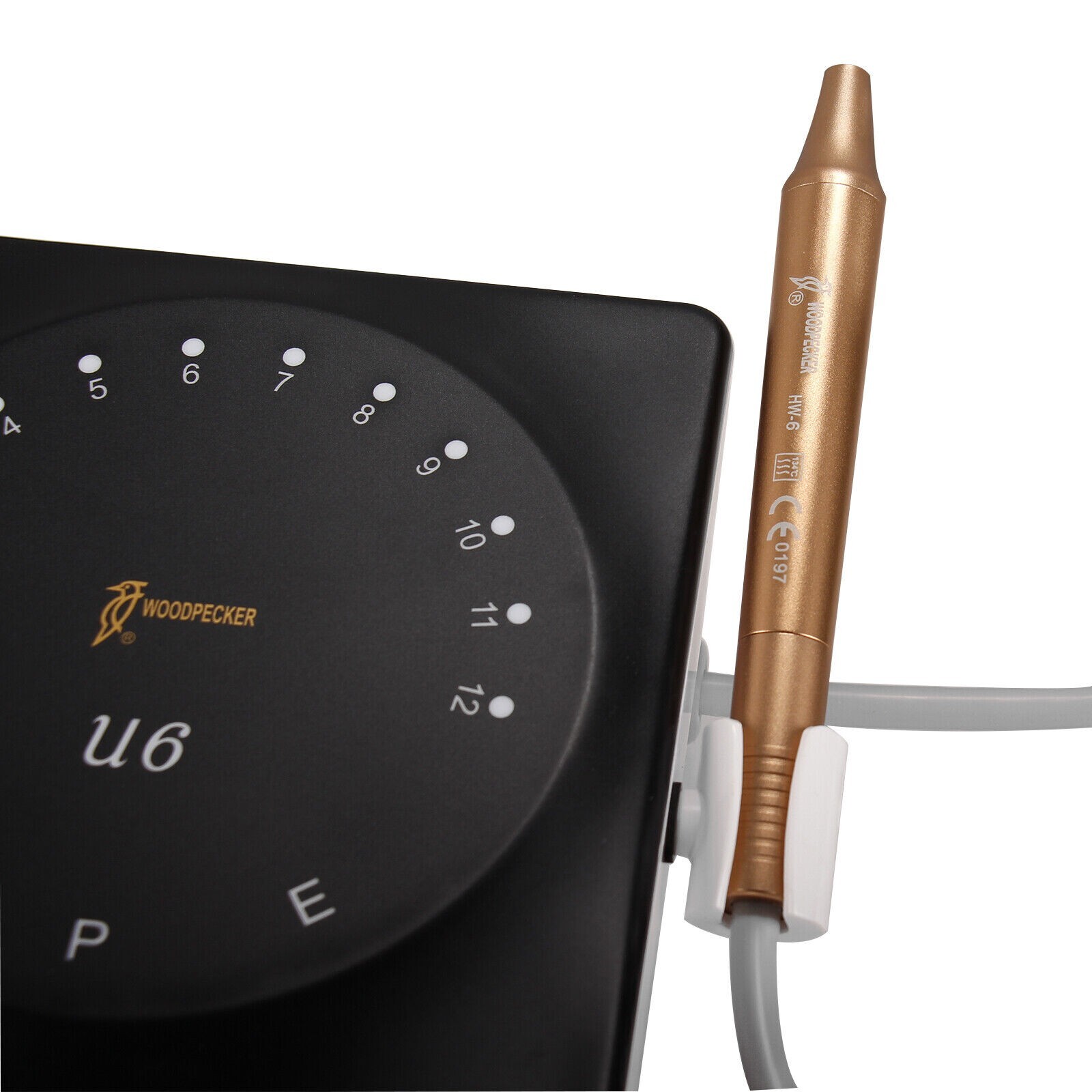 Original Woodpecker Dental U6 Ultrasonic Piezo Scaler HW-6 Handpiece 7 Tips