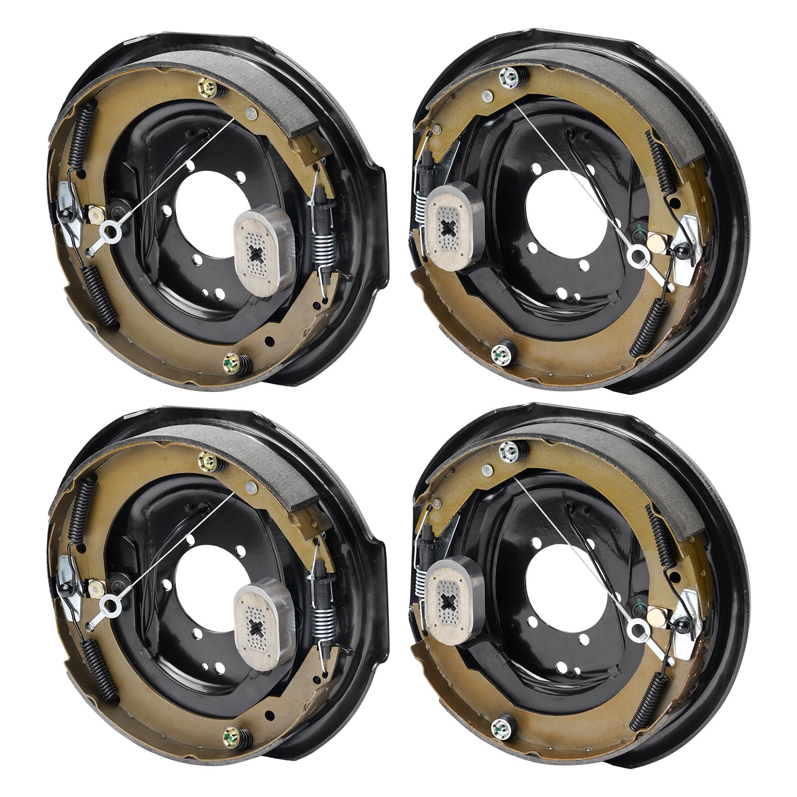 VEVOR Electric Trailer Brake 12" x 2" Self-Adjusting Assembly 2 Pairs 7000 lbs