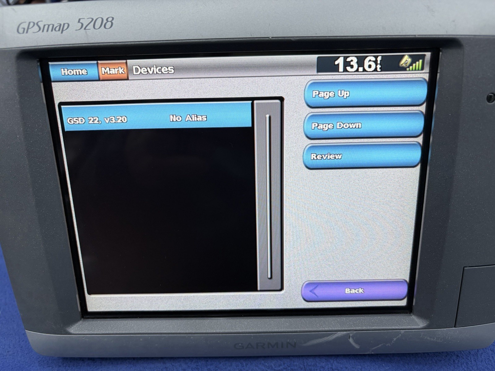 Garmin GPSmap 5208 GPS Chartplotter Multifunction Display Unit- Tested Working