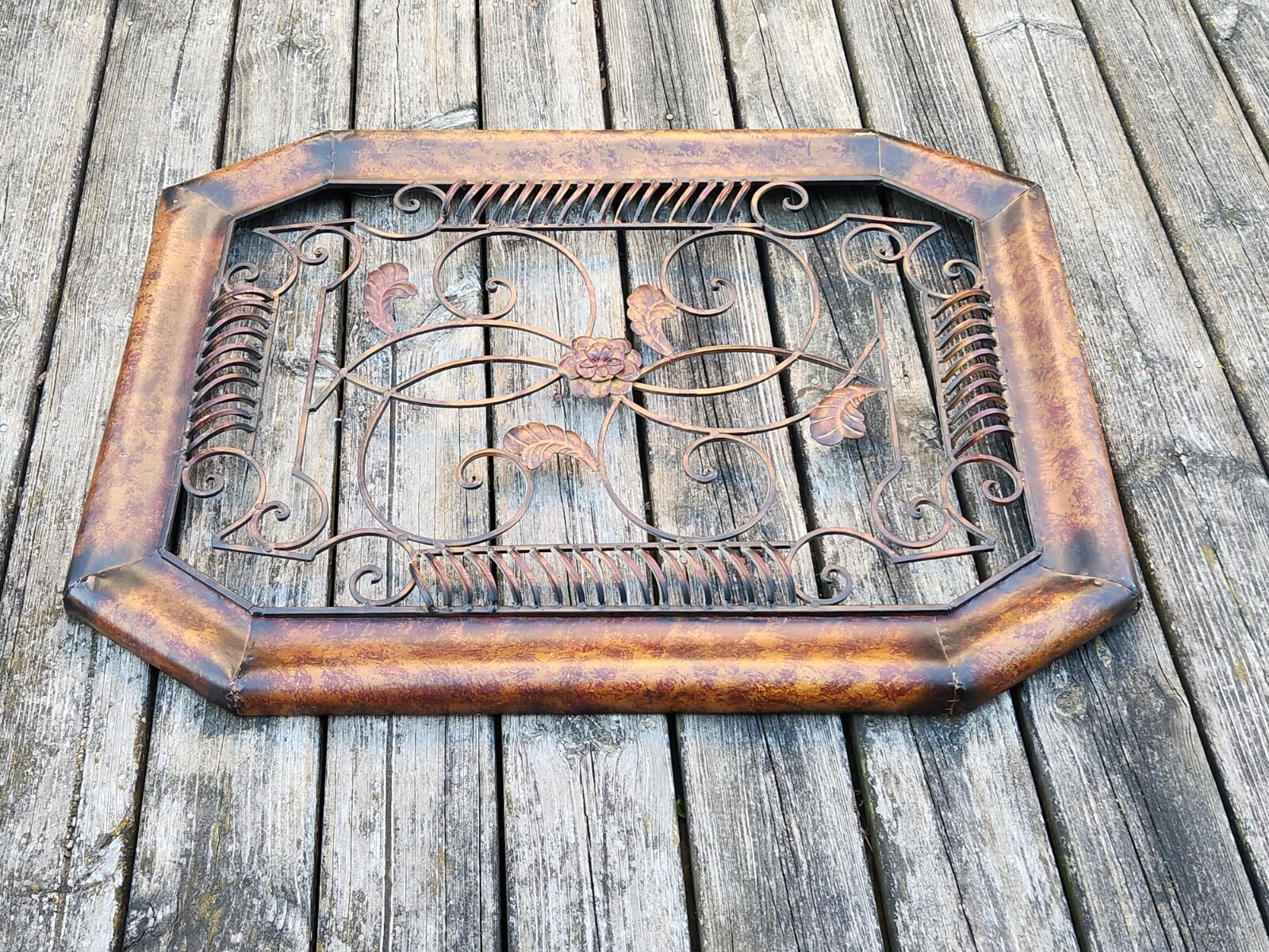 Metal Wall Art Sculpture 27" x 36" Large Distressed 12 - 14 LBS Heavy