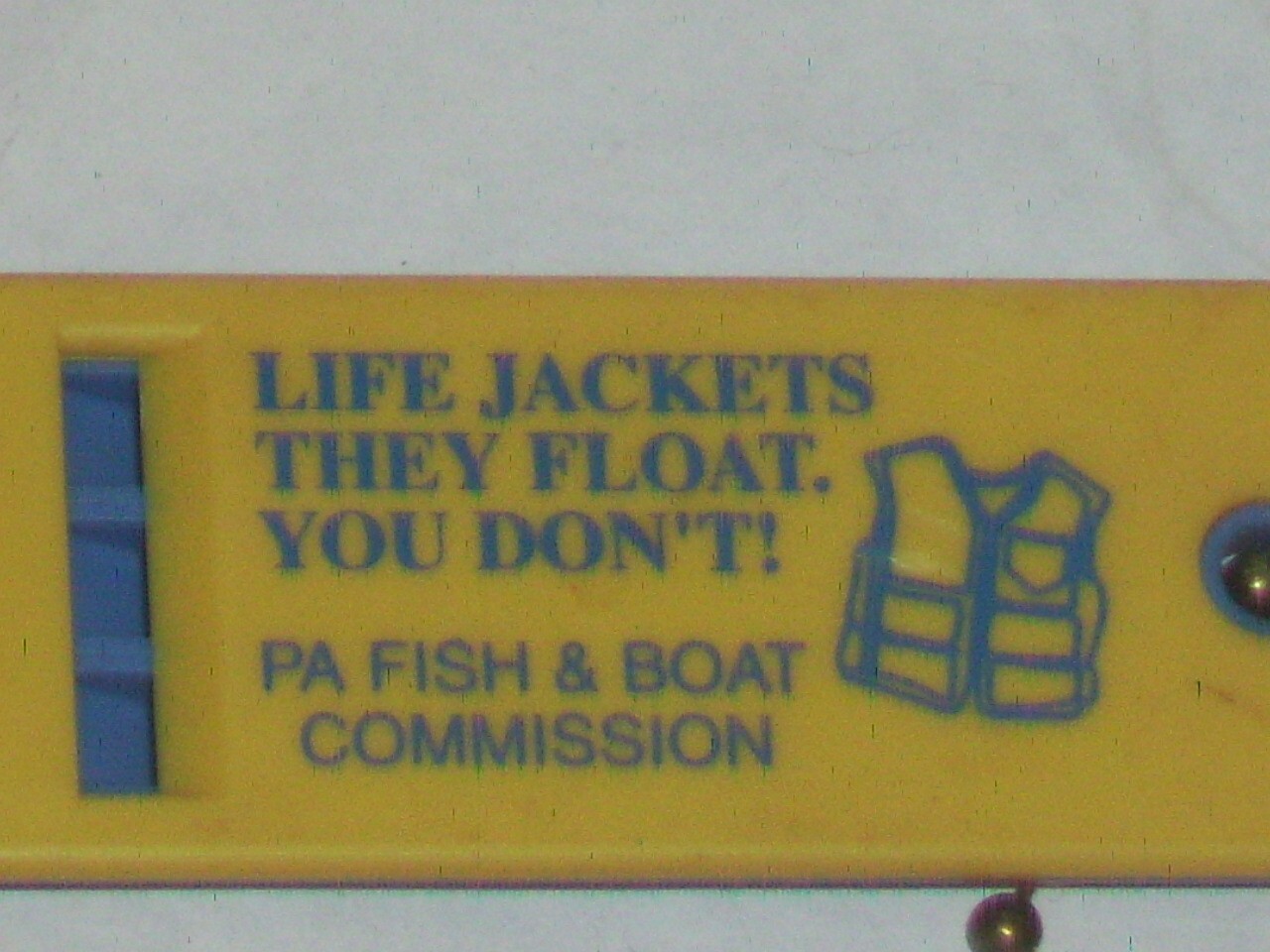 Nice Frankenstein set Safety boating gear, floating key chain, whistle & compass