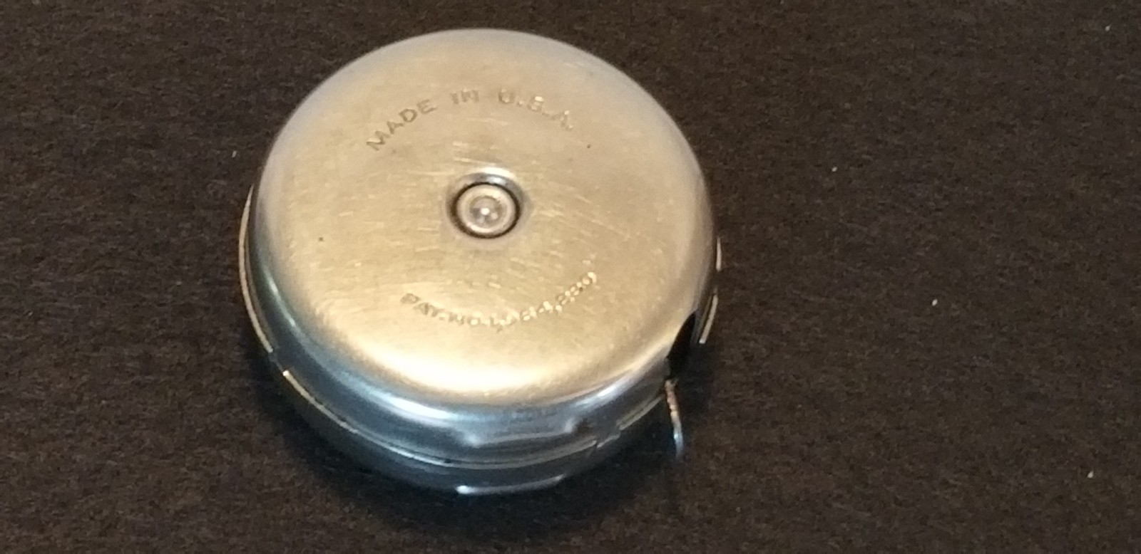 Vintage 1930s Lufkin Round Waukesha Cement And Tile Co. 6ft Tape Measure