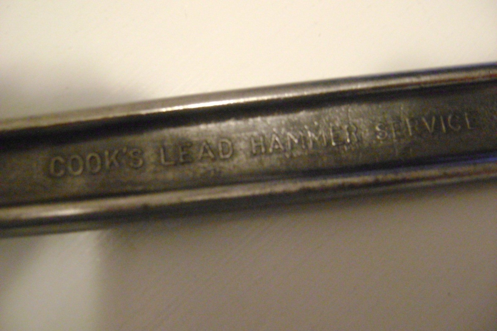 VINTAGE COOK'S LEAD HAMMER HANDLE #130