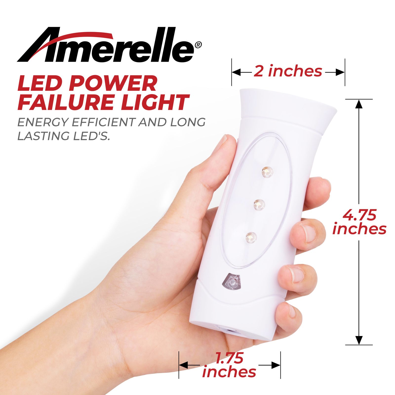 Amerelle by Amertac 71134CC LED Slimline Power Failure Lite