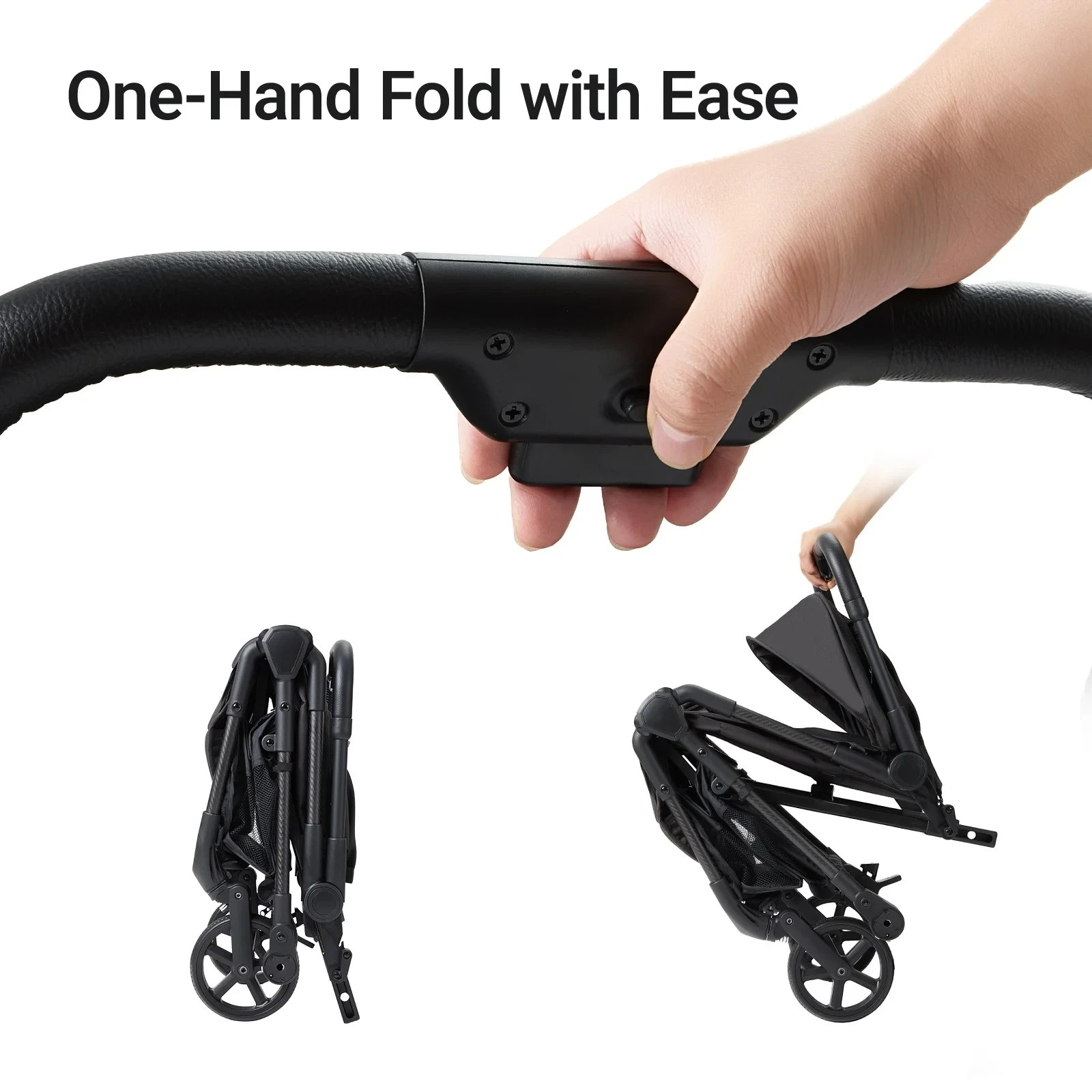 MAMAZING Baby Stroller Lightweight One-Hand Fold Travel Compact Carbon Fiber