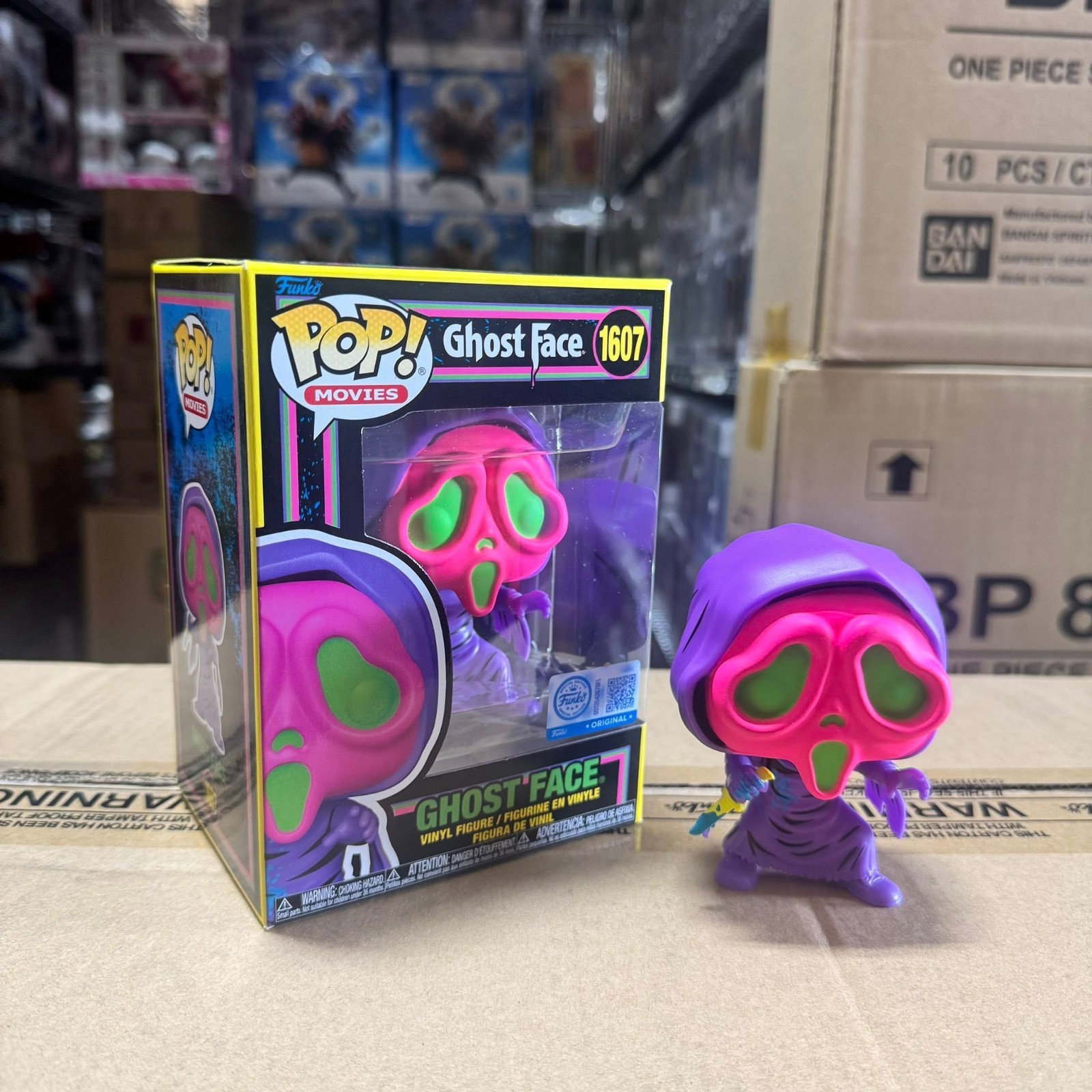 Funko Pop! Scream Ghost Face Black Light Vinyl Figure #1607 - EE exclusive