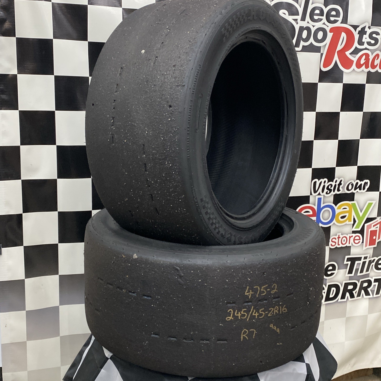 475-2 USDRRT HOOSIER DOT Road Race Tires 245/45-ZR16 R7