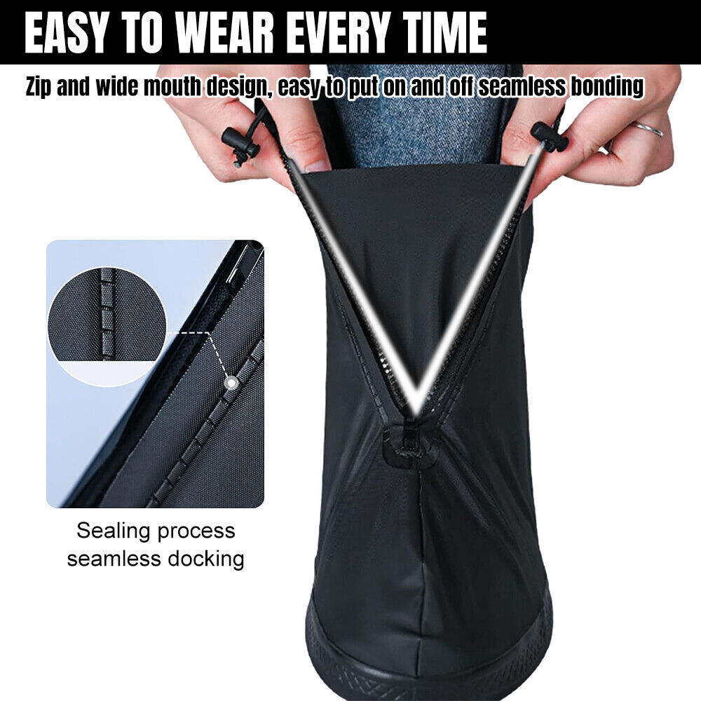 Anti-slip Silicone Rain Shoe Covers Reusable Waterproof Shoes Cover Protector