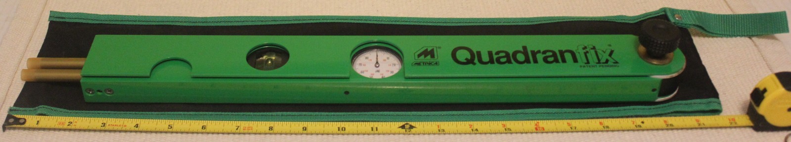 THE METRICA PROFESSIONAL QUADRANFIX ANGLE GAUGE READ THE DESCRIPTION