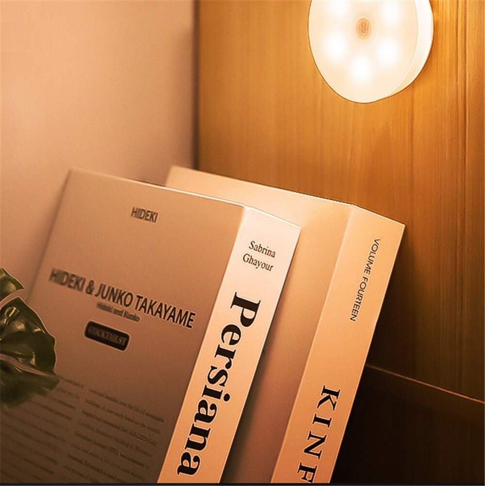 Motion Sensor LED Night Light Battery Powered Indoor Closet Cabinet Wall Cabinet
