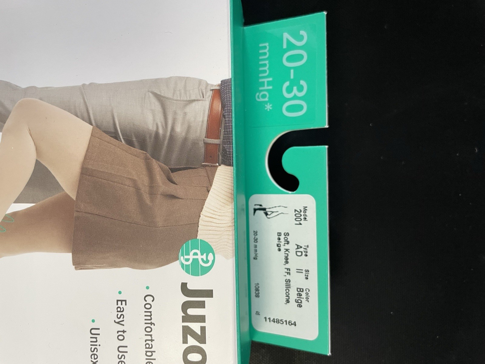 Juzo Women's Compression Stocking Short Beige at Size II Soft Pantyhose 2001