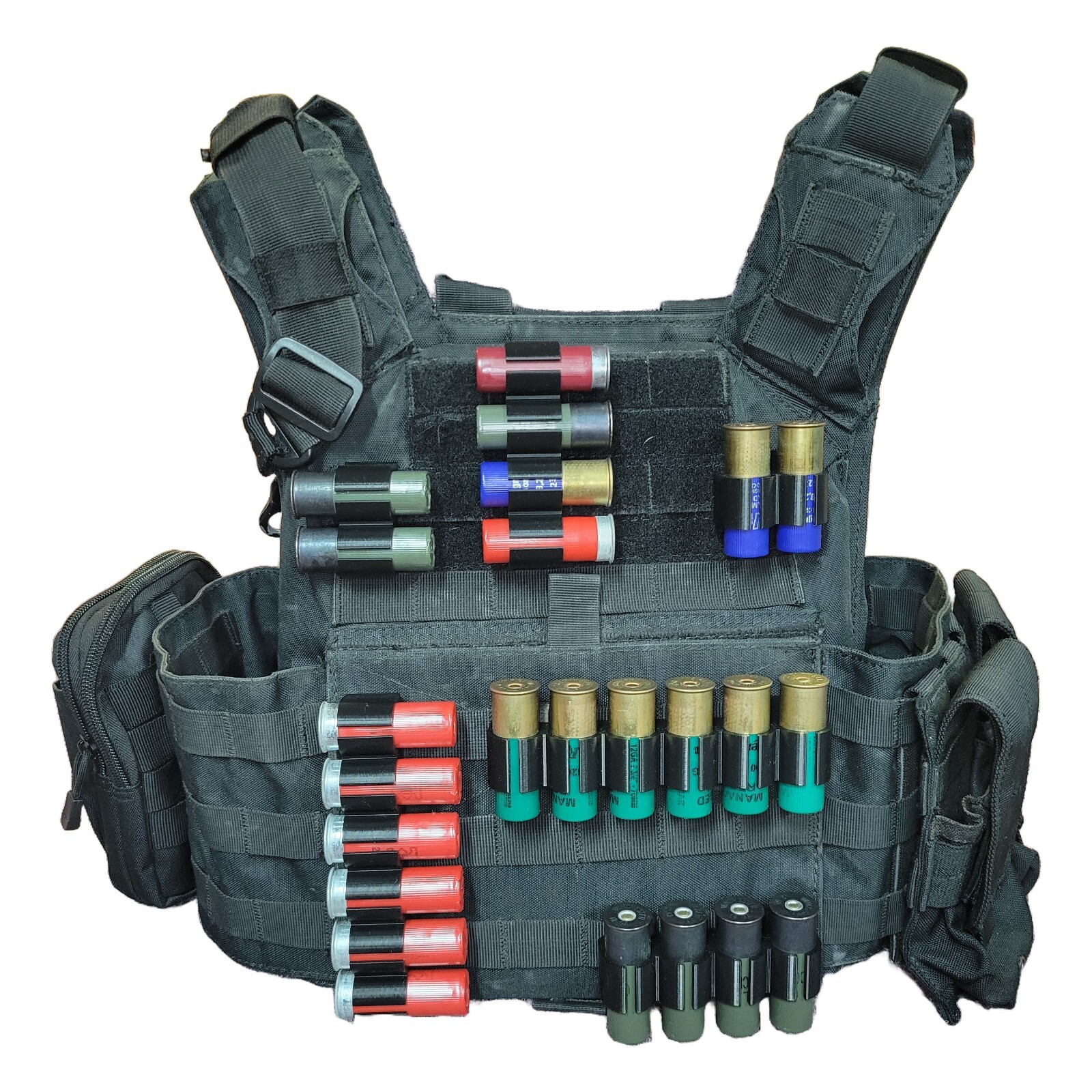 Tactical 12 Gauge Shotgun Shell Holder for Molle Vest / Plate Carrier / Belt