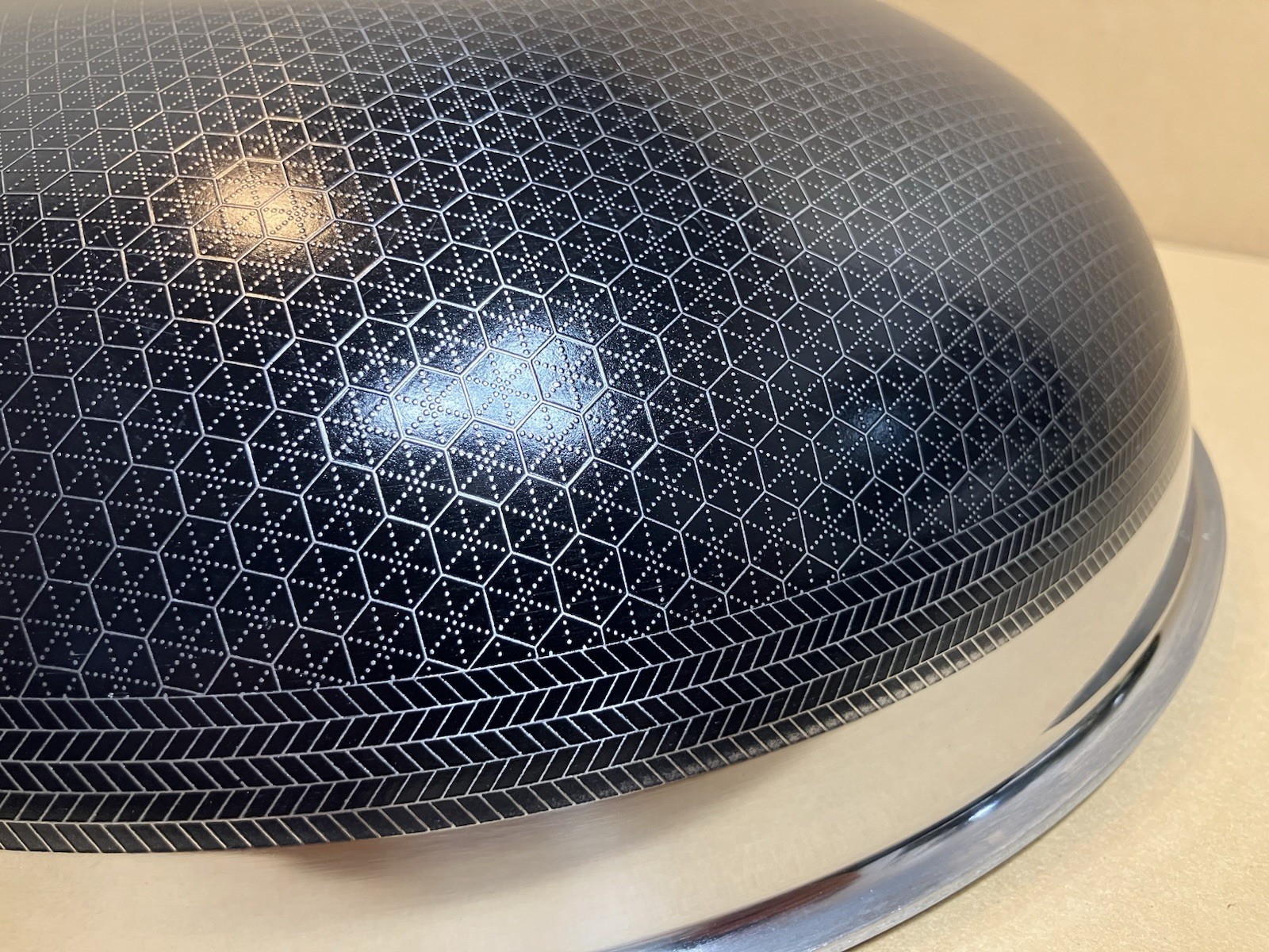 Hexclad Hybrid Cookware Nonstick 12" Wok (Stainless Steel Hybrid) NO LID