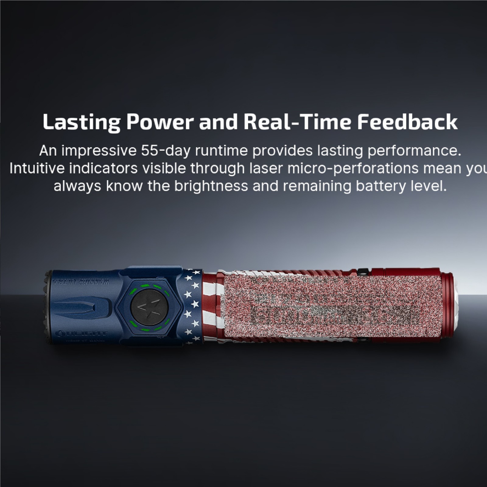 Olight Warrior Ultra 2500 Lumens Tactical Flashlight, OAL Material, 320 Meters