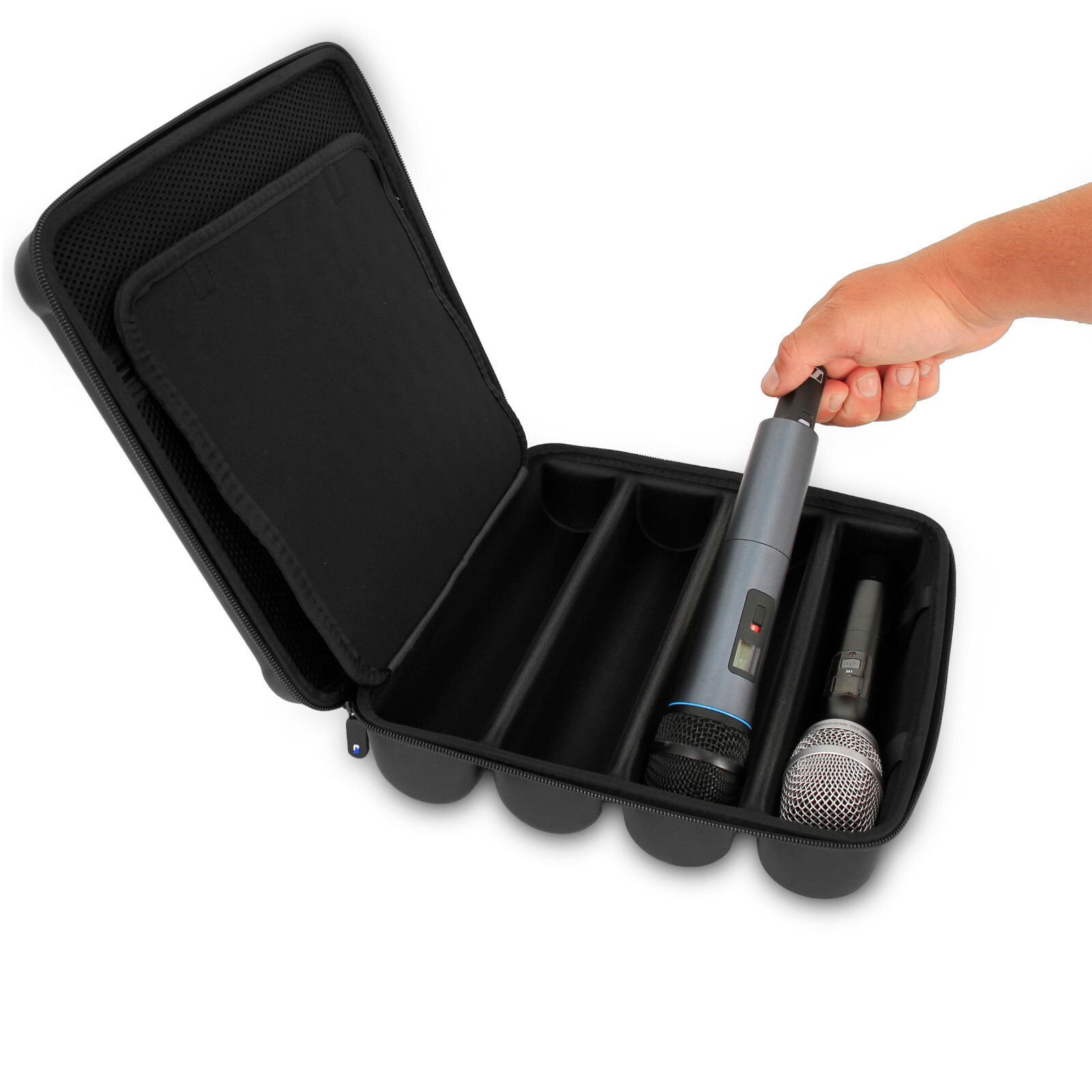 CM Microphone Case Fits Four Wireless Mics Up To 10.75" by Sennheiser, Shure