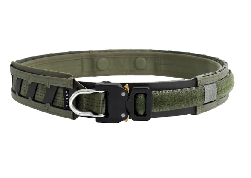 AGILITE MAGNETIX TACTICAL BATTLE BELT-magnetic alignment system RANGER GREEN
