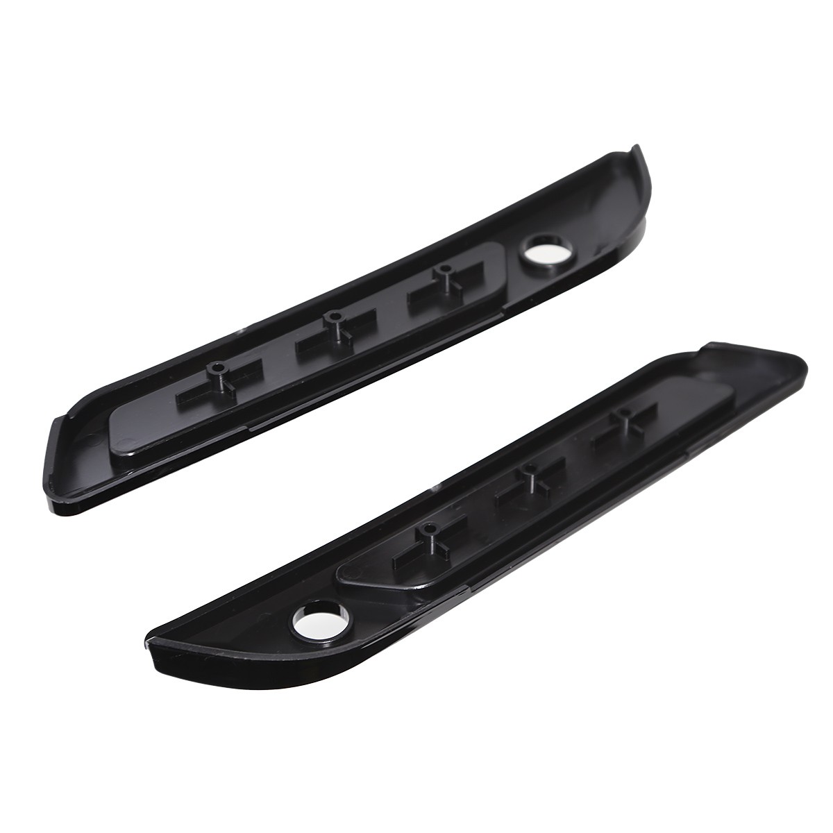 Black Hard Saddlebag Latch Cover&Smoke Reflectors For Harley Touring 2024 25 26