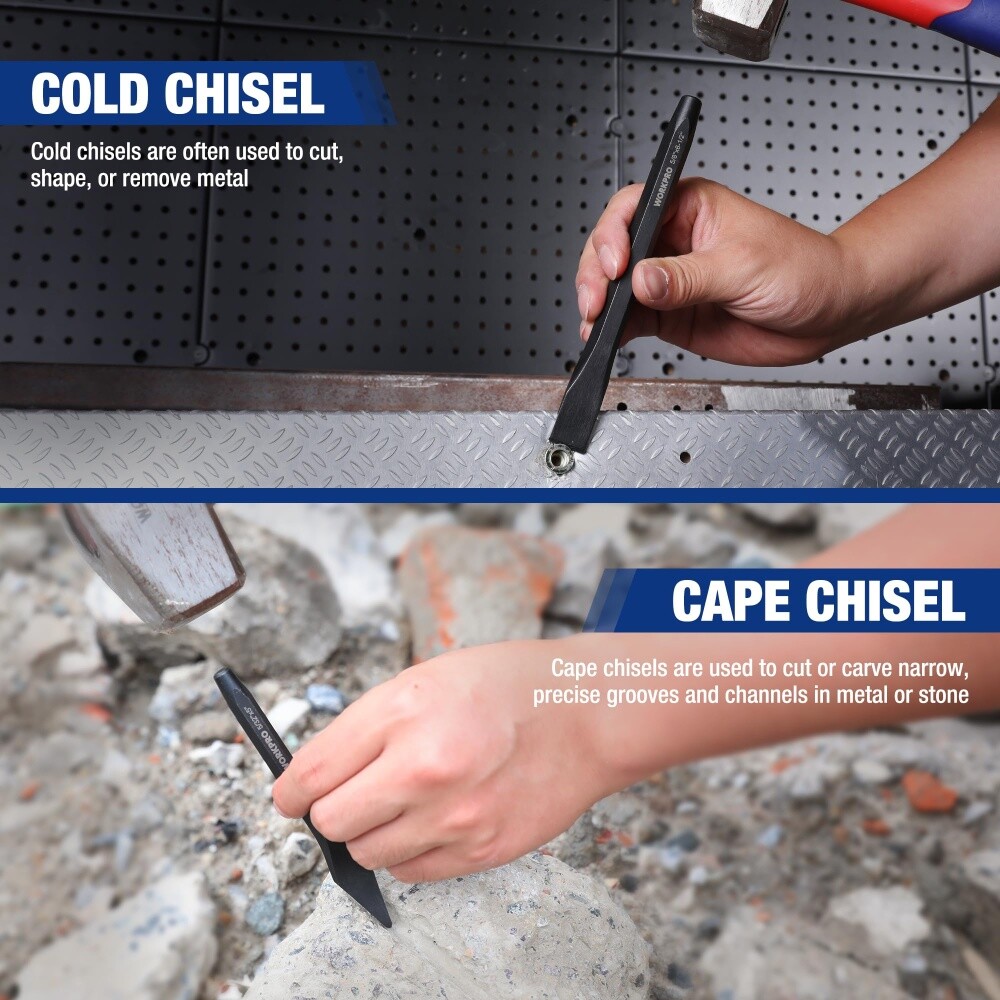 WORKPRO 30-Piece Heavy Duty Punch and Chisel Set, New Tool Kit